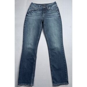 Silver Jeans Co Suki Straight‎ Denim Jeans Women's 25x29 Dark Wash